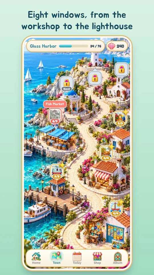 Glass Harbor: Nonogram Logic 4