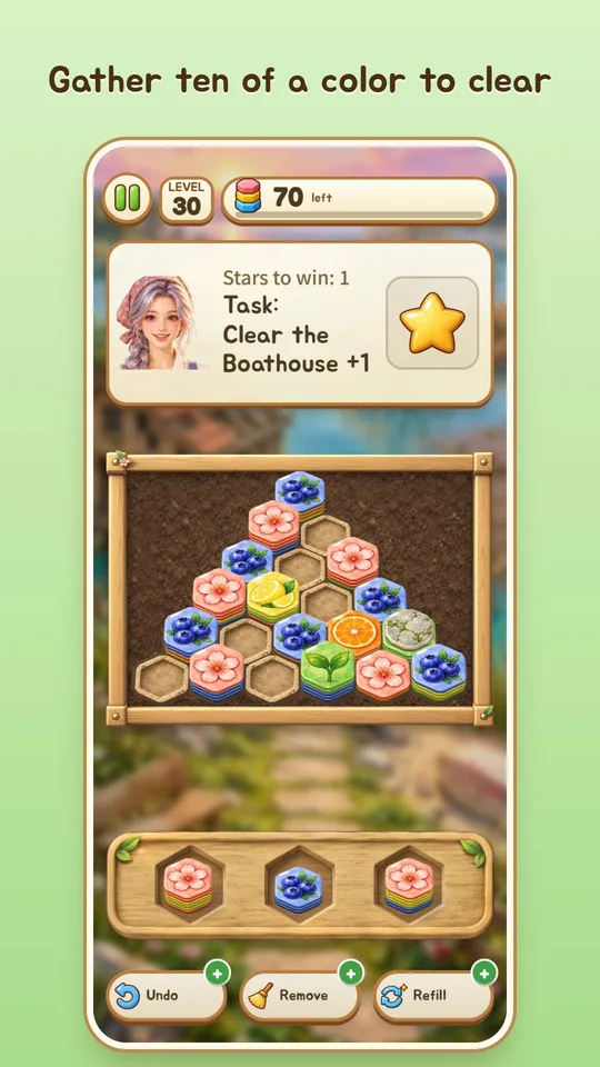 Hexa Garden: Tile Sort 2
